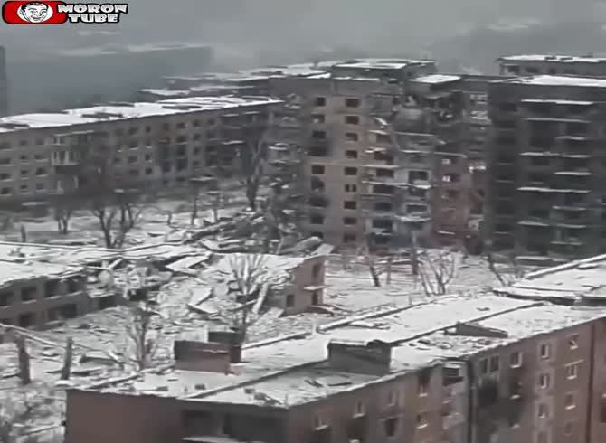 Video :A shocking discovery the devastated town of Toretsk in the Donetsk region seen by drone